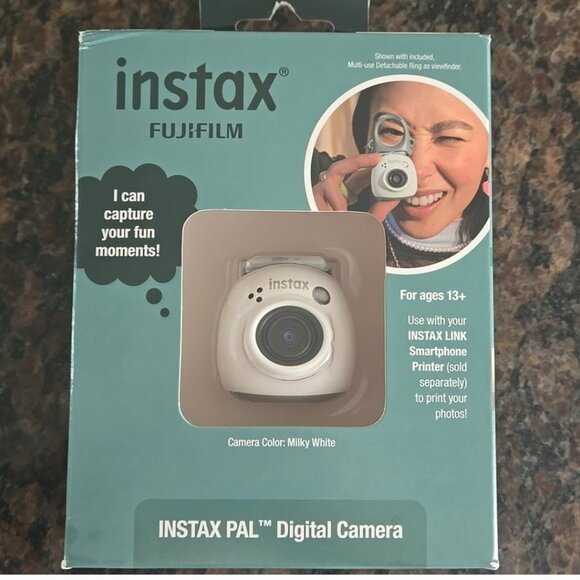 Instax pal camera - milky white= new in box - Picture 1 of 8